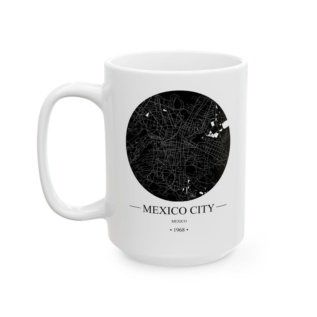 Mexico City, Mexico 1968 Olympics Ceramic Mug, (11oz, 15oz)