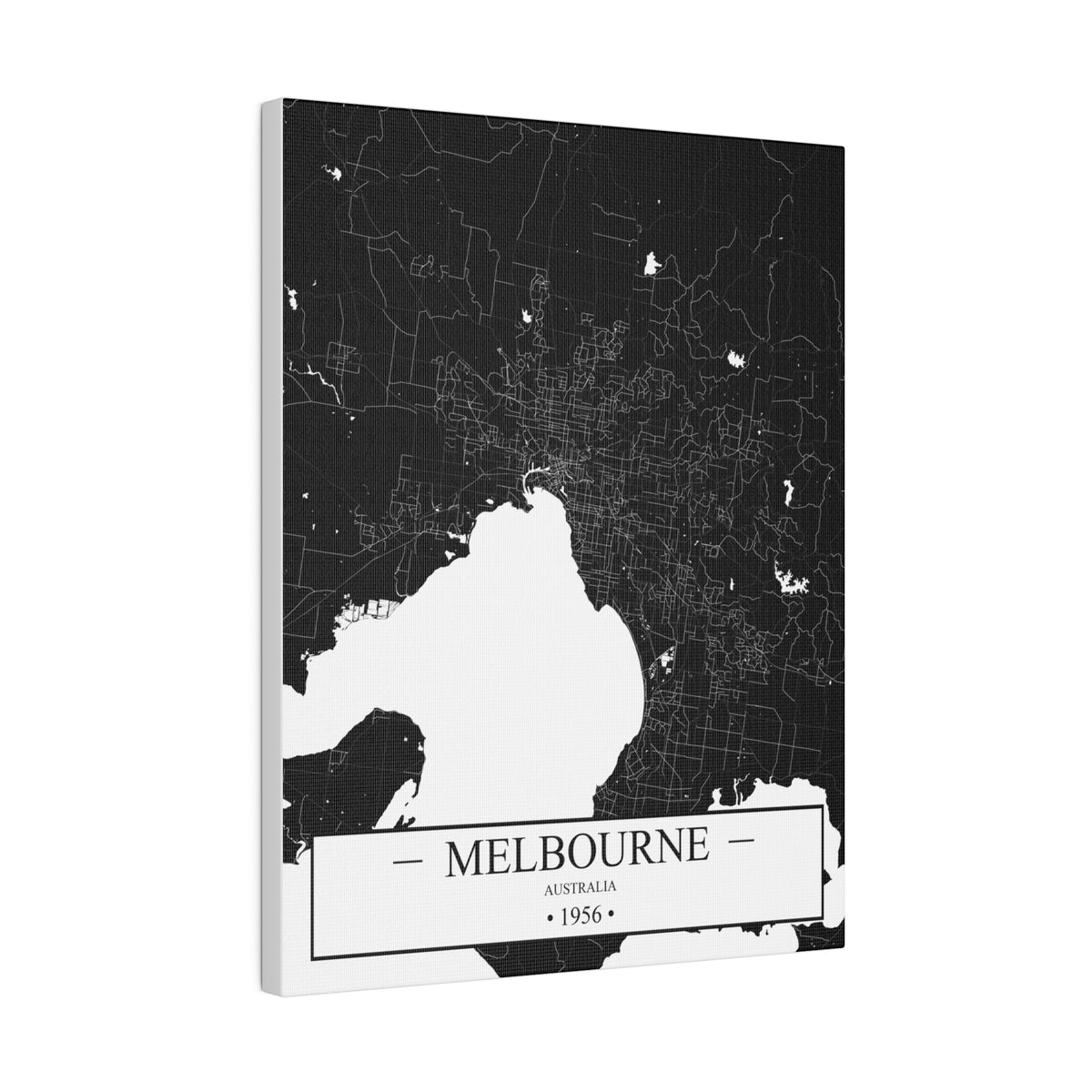 Melbourne, Australia 1956 Matte Canvas, Stretched, 0.75"