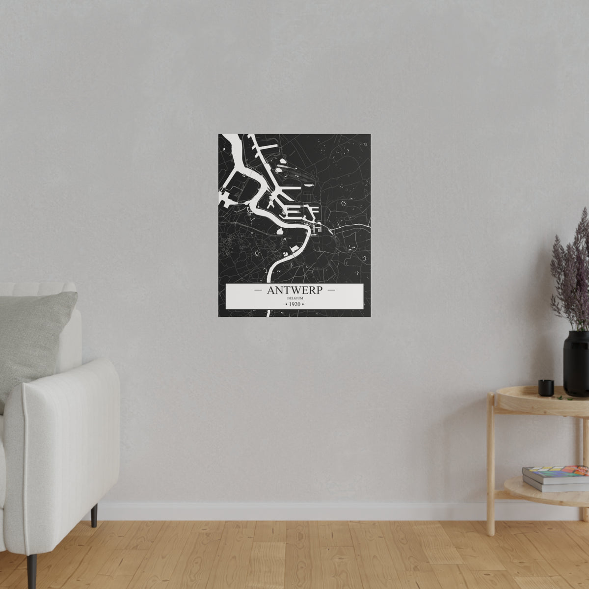 Antwerp, Belgium 1920 Matte Canvas, Stretched, 0.75"