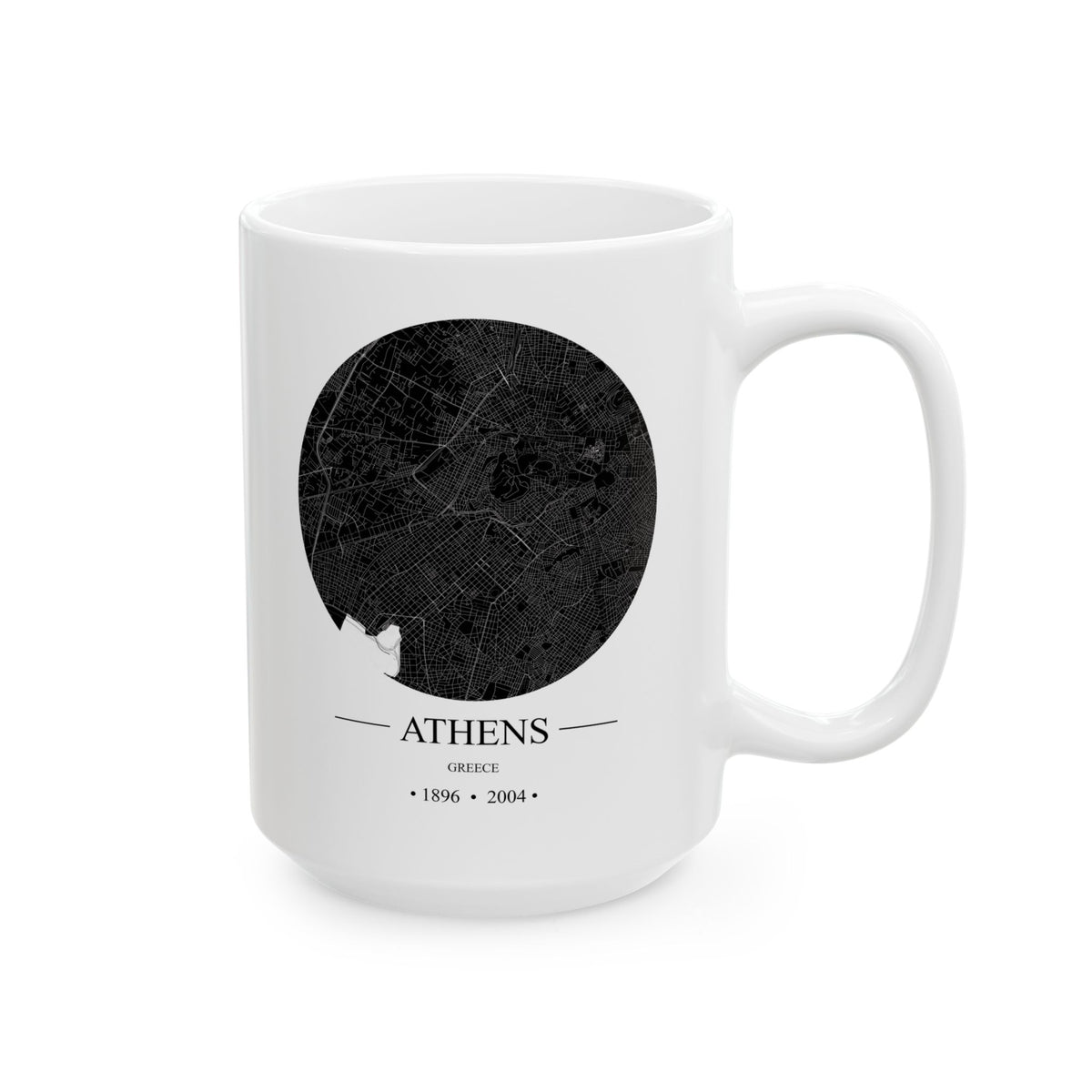 Athens, Greece 1896 & 2004 Olympics Ceramic Mug, (11oz, 15oz)