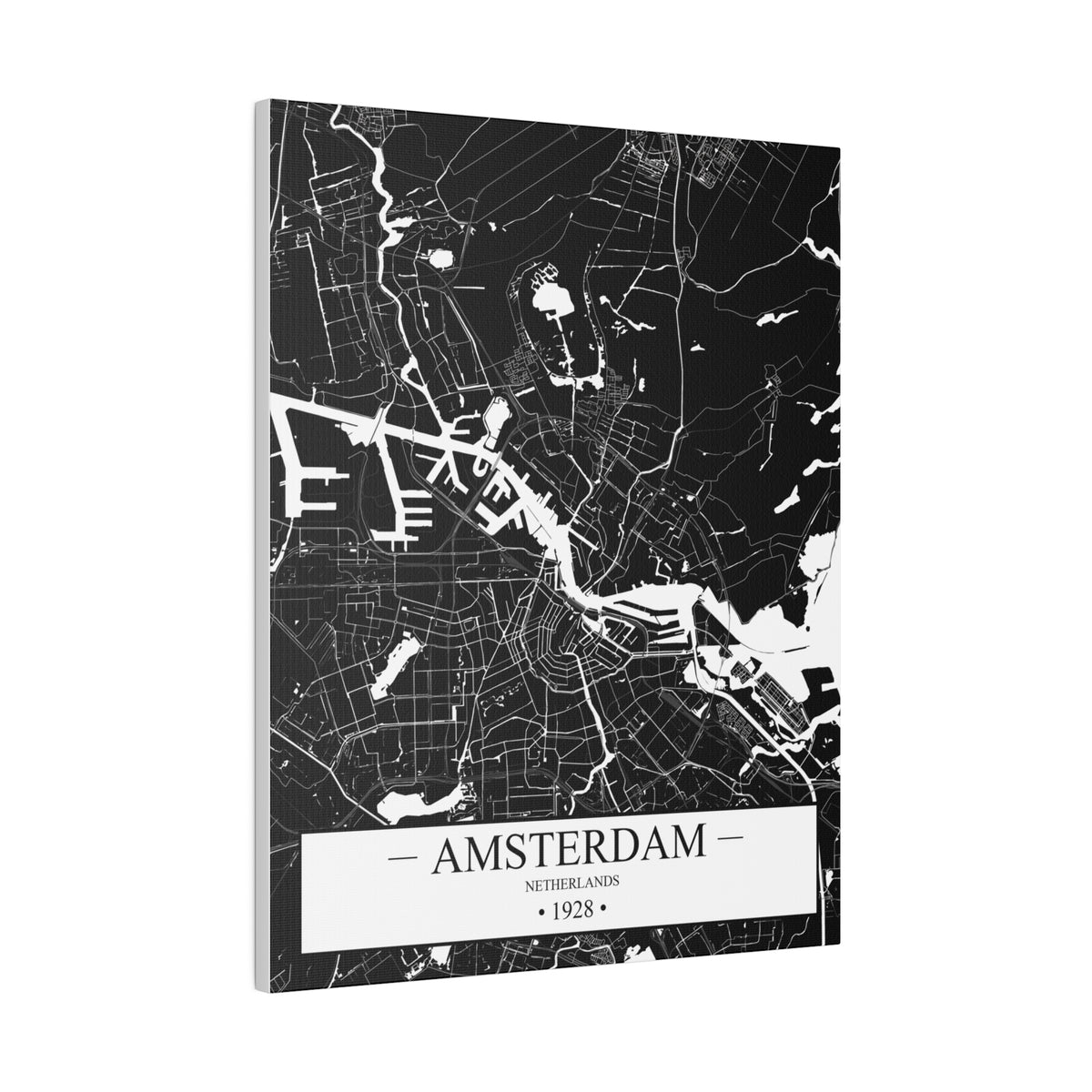 Amsterdam, Netherlands 1928 Matte Canvas, Stretched, 0.75"
