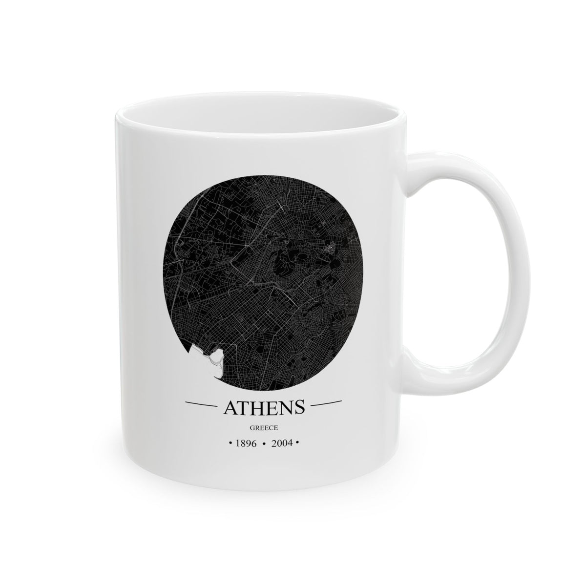 Athens, Greece 1896 & 2004 Olympics Ceramic Mug, (11oz, 15oz)