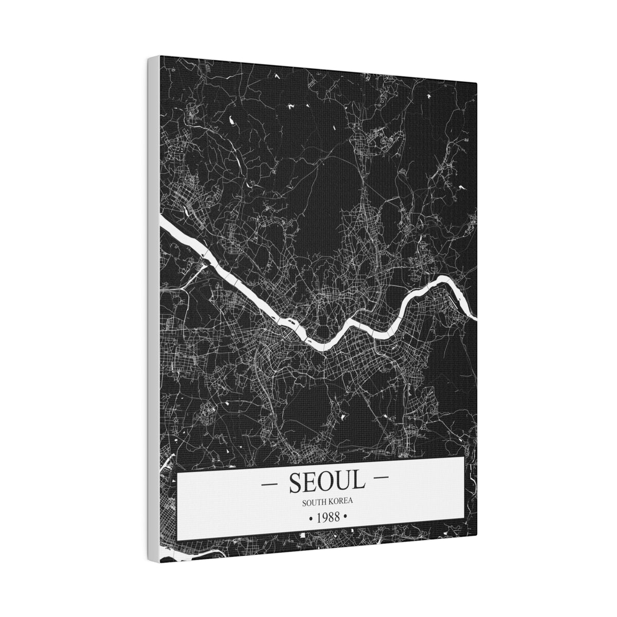 Seoul, South Korea 1988 Matte Canvas, Stretched, 0.75"