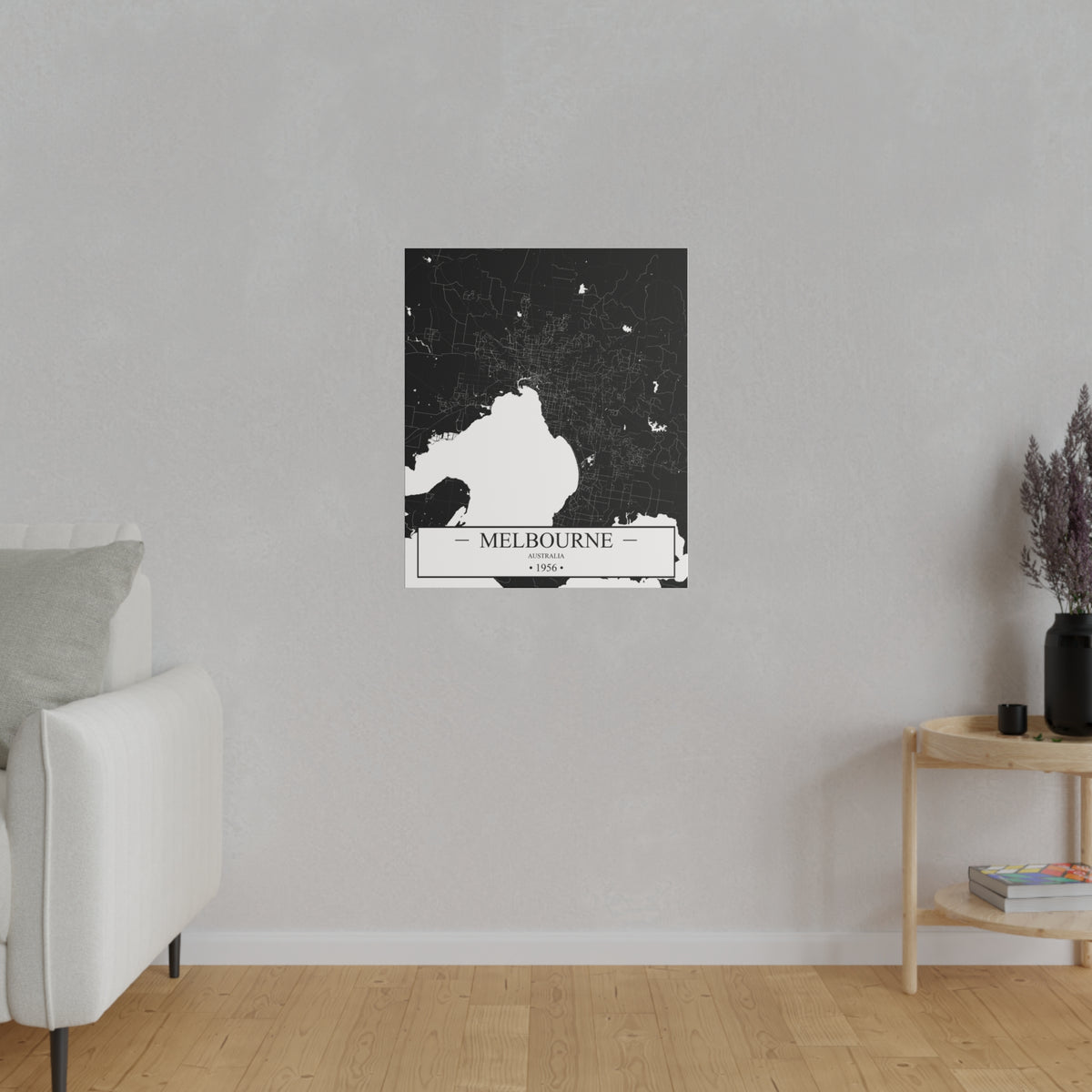 Melbourne, Australia 1956 Matte Canvas, Stretched, 0.75"