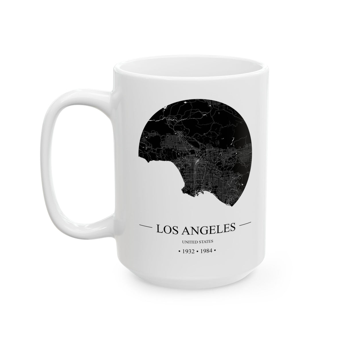 Los Angeles, United States 1932 & 1984 Olympics Ceramic Mug, (11oz, 15oz)