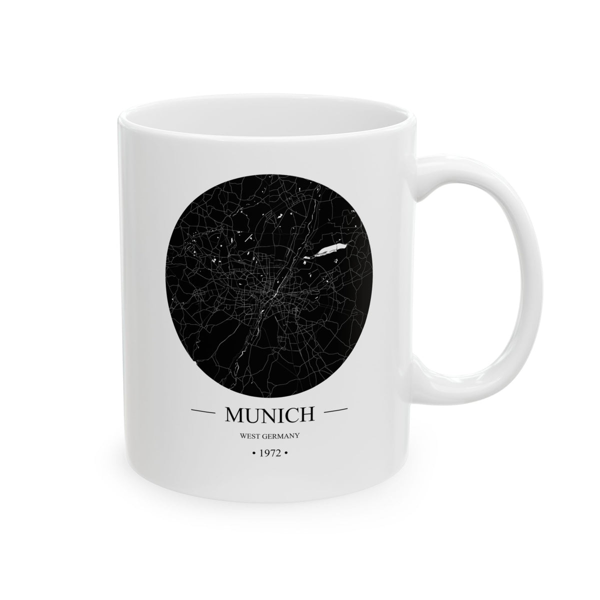 Munich, West Germany 1972 Olympics Ceramic Mug, (11oz, 15oz)