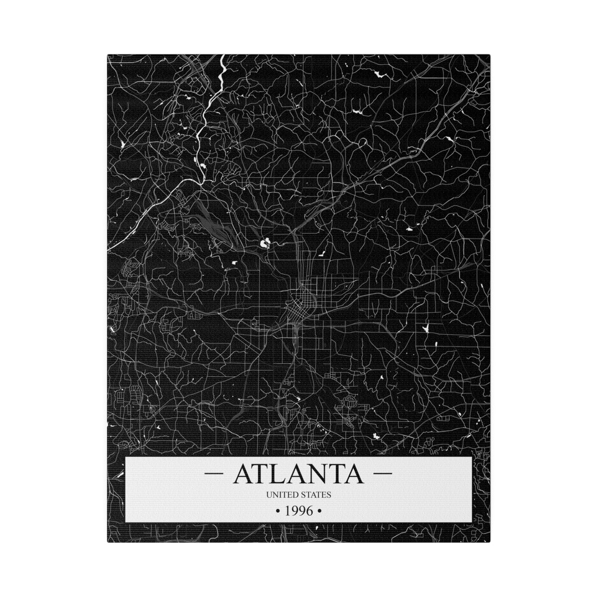 Atlanta, United States 1996 Matte Canvas, Stretched, 0.75"