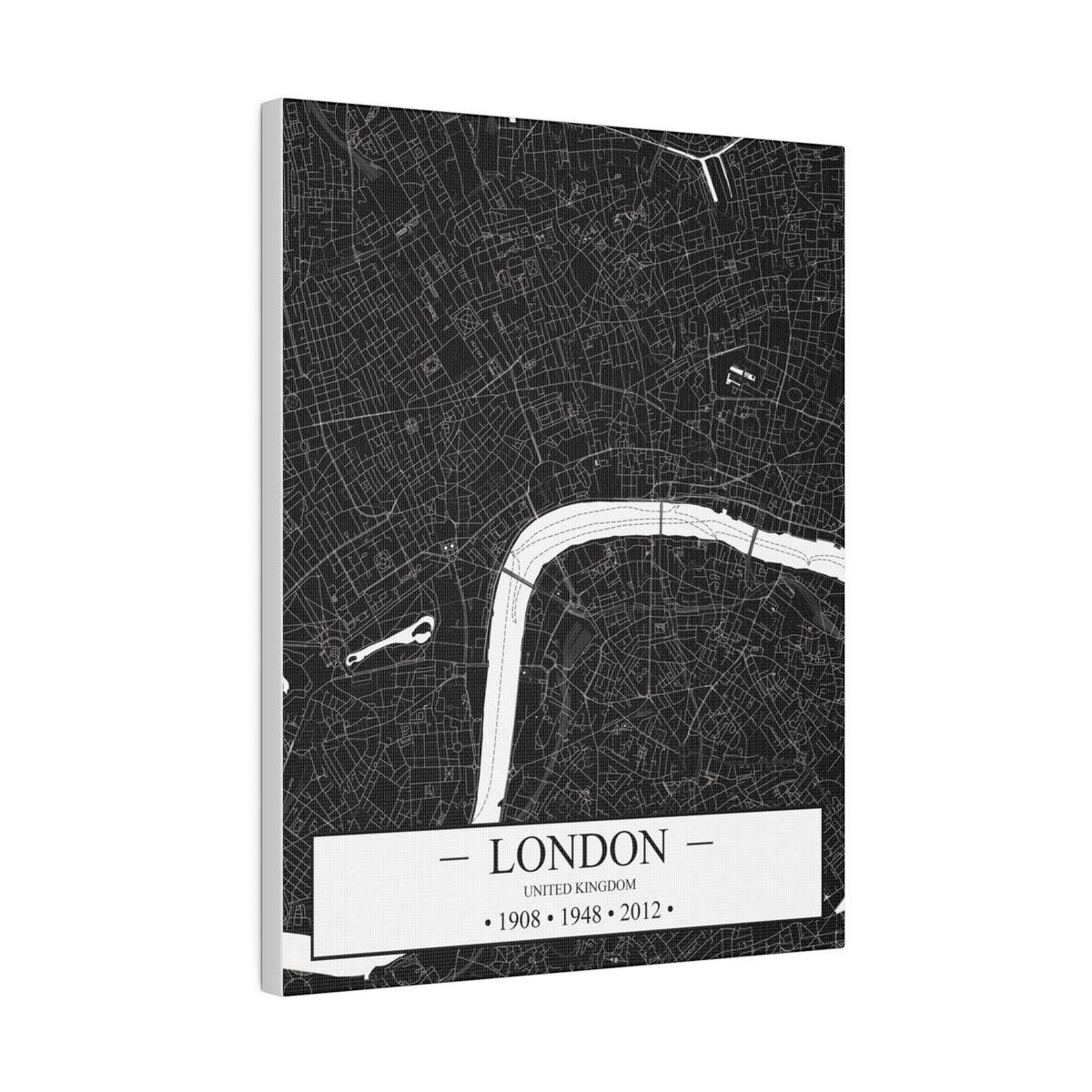 London, United Kingdom 1908, 1948 & 2012 Matte Canvas, Stretched, 0.75"