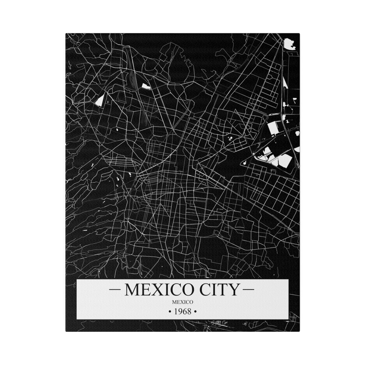 Mexico City, Mexico 1968 Matte Canvas, Stretched, 0.75"