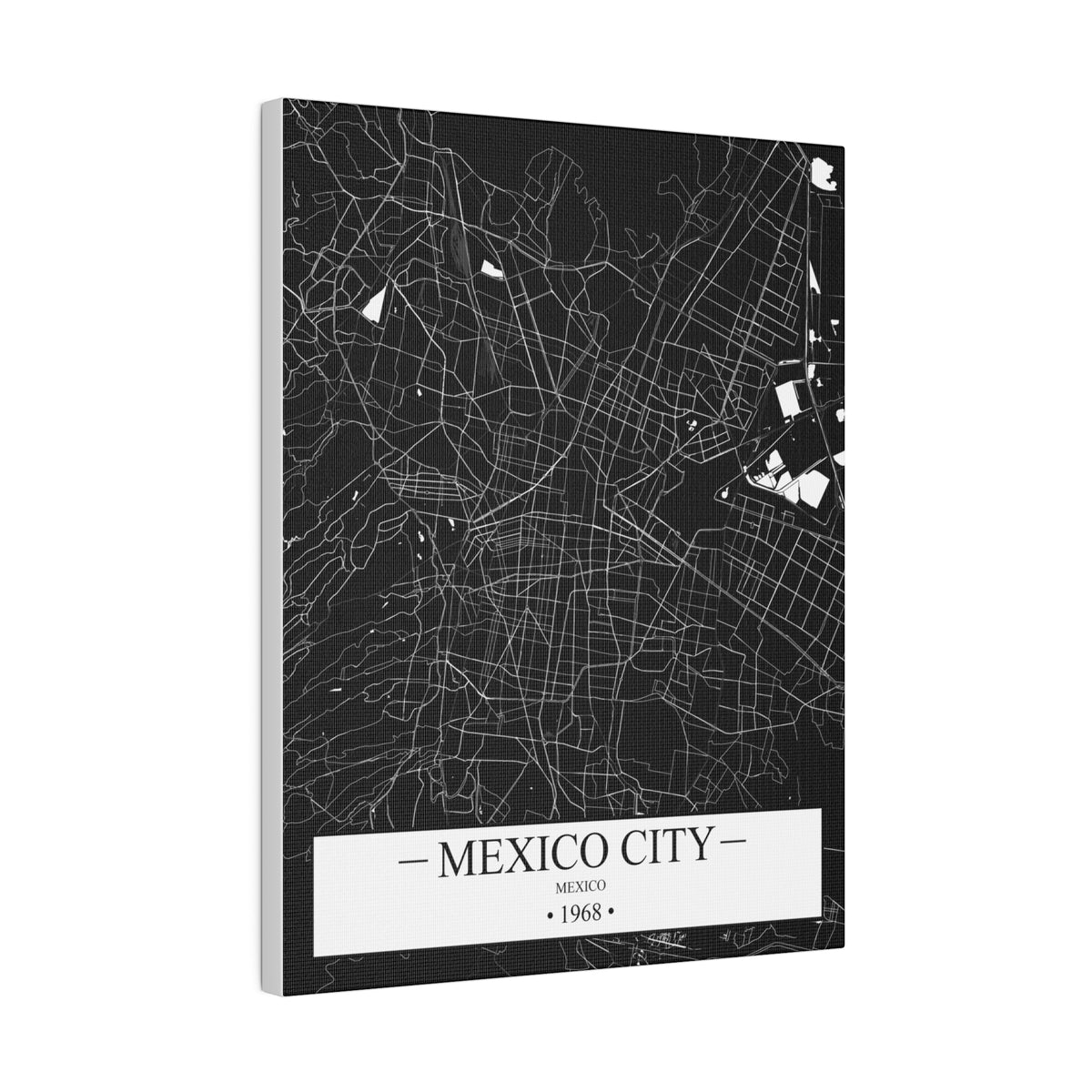 Mexico City, Mexico 1968 Matte Canvas, Stretched, 0.75"