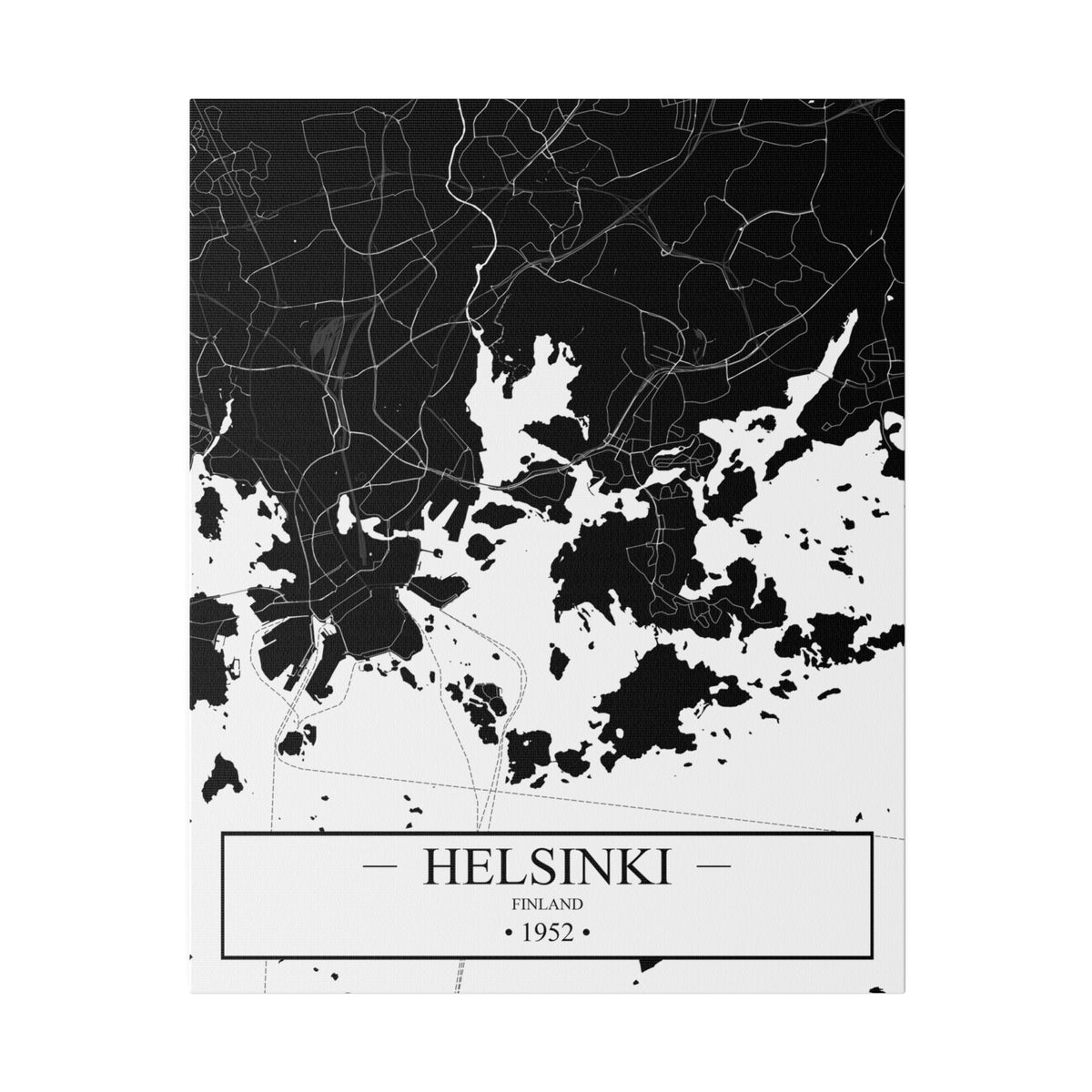 Helsinki, Finland 1952 Matte Canvas, Stretched, 0.75"