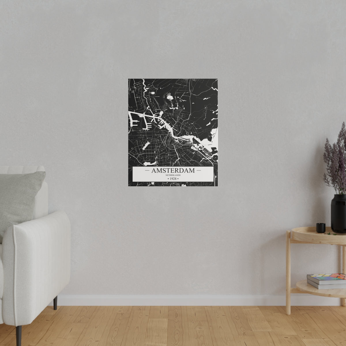 Amsterdam, Netherlands 1928 Matte Canvas, Stretched, 0.75"