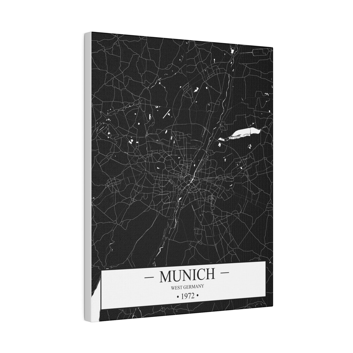Munich, West Germany 1972 Matte Canvas, Stretched, 0.75"