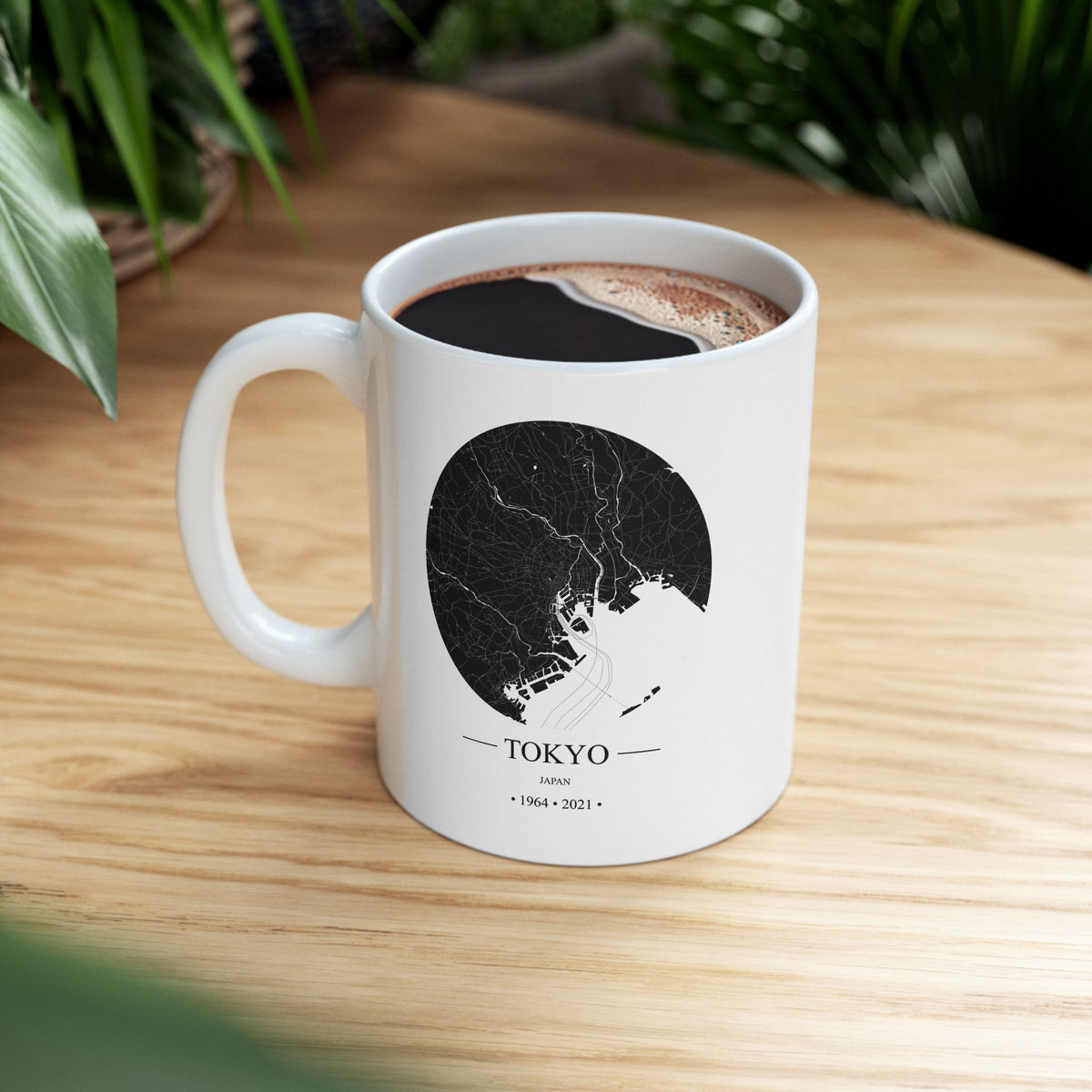 Tokyo, Japan 1964 & 2021 Olympics Ceramic Mug, (11oz, 15oz)