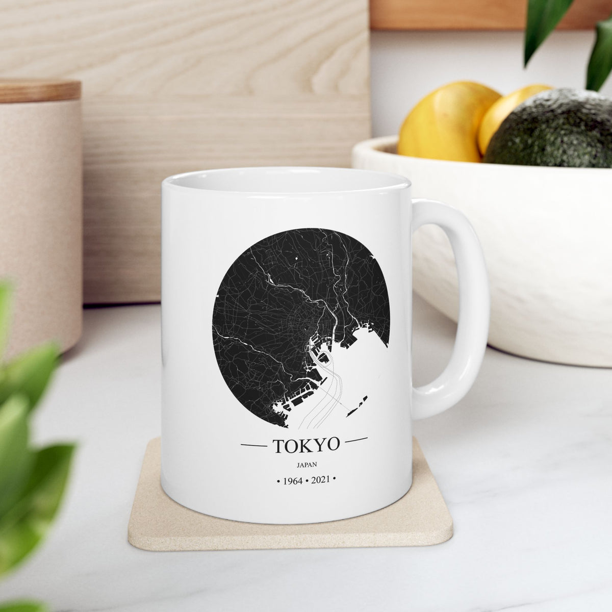 Tokyo, Japan 1964 & 2021 Olympics Ceramic Mug, (11oz, 15oz)