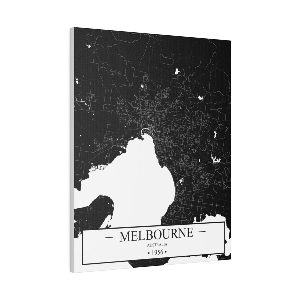 Melbourne, Australia 1956 Matte Canvas, Stretched, 0.75"