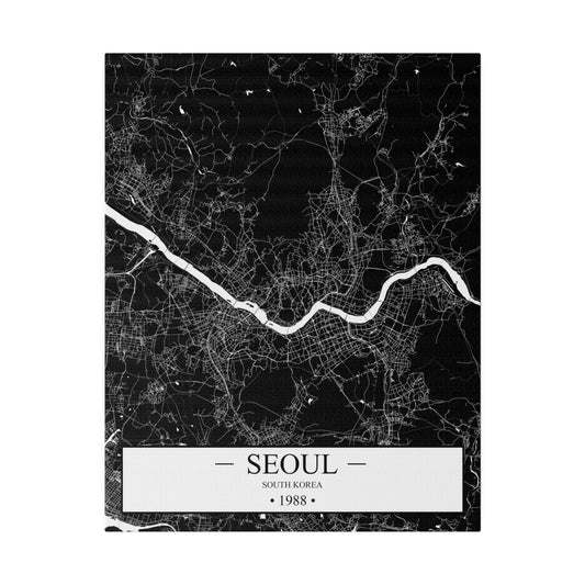 Seoul, South Korea 1988 Matte Canvas, Stretched, 0.75"