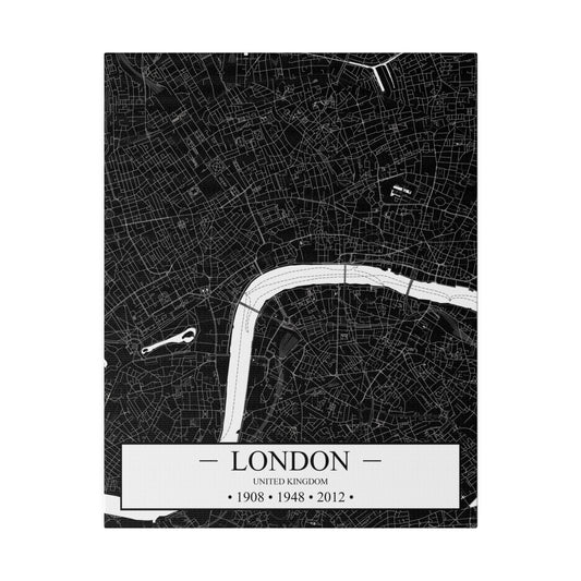 London, United Kingdom 1908, 1948 & 2012 Matte Canvas, Stretched, 0.75"