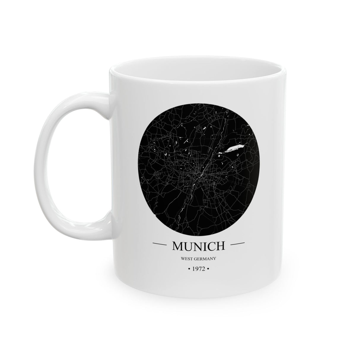 Munich, West Germany 1972 Olympics Ceramic Mug, (11oz, 15oz)