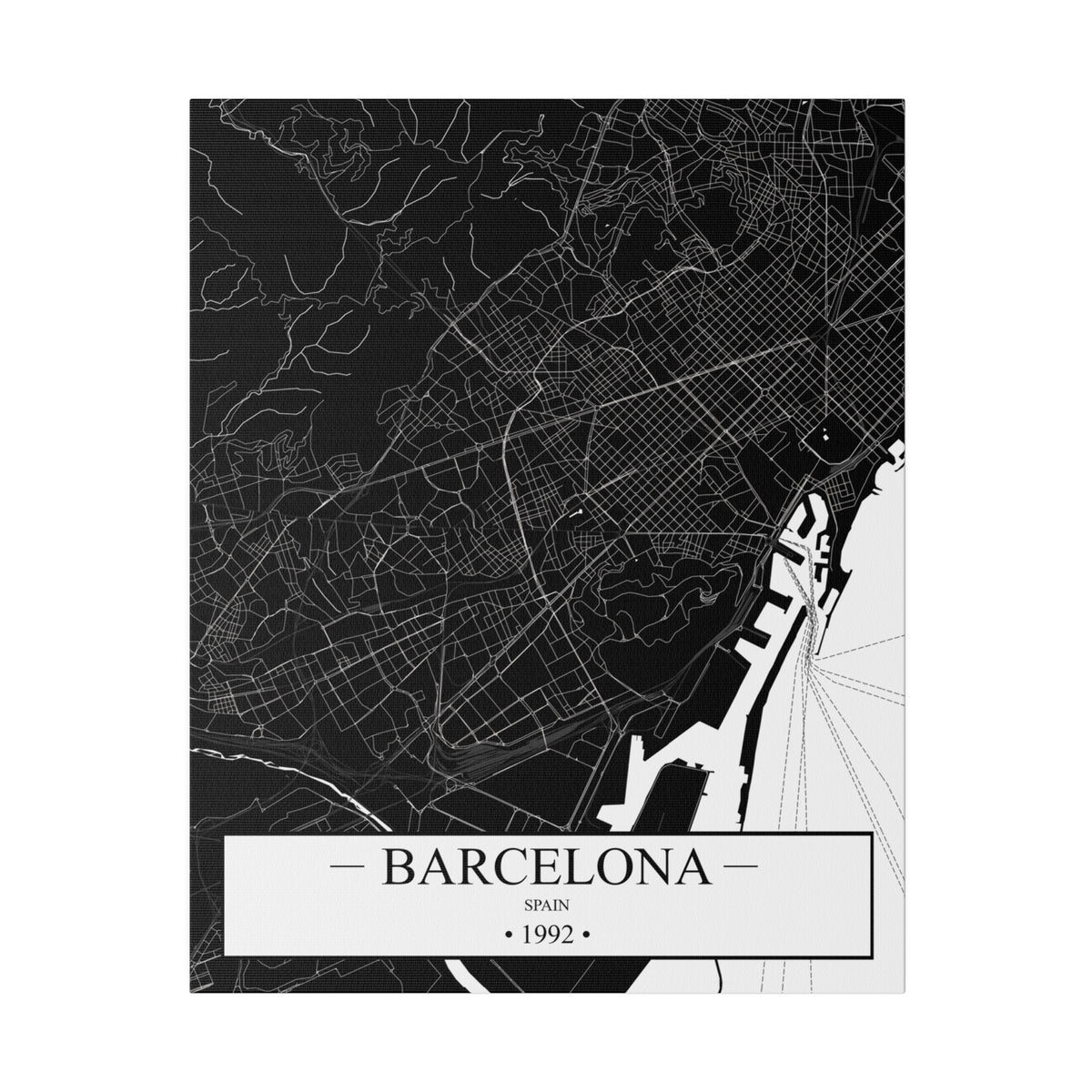 Barcelona, Spain 1992 Matte Canvas, Stretched, 0.75"
