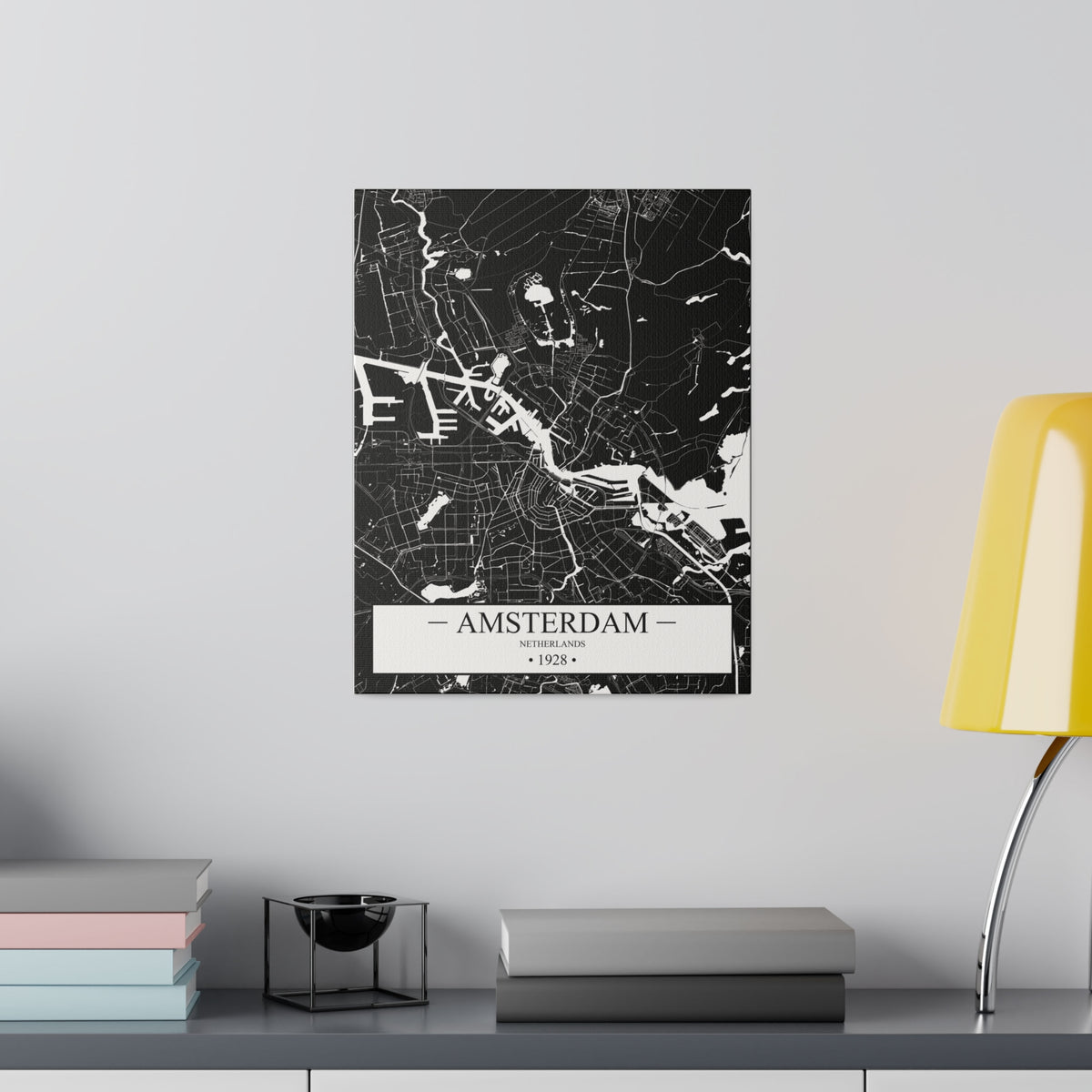 Amsterdam, Netherlands 1928 Matte Canvas, Stretched, 0.75"