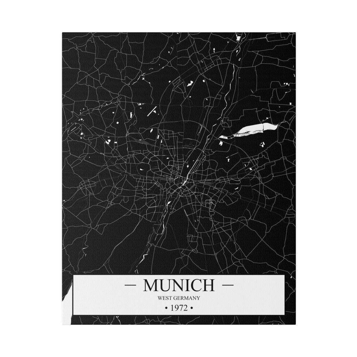 Munich, West Germany 1972 Matte Canvas, Stretched, 0.75"