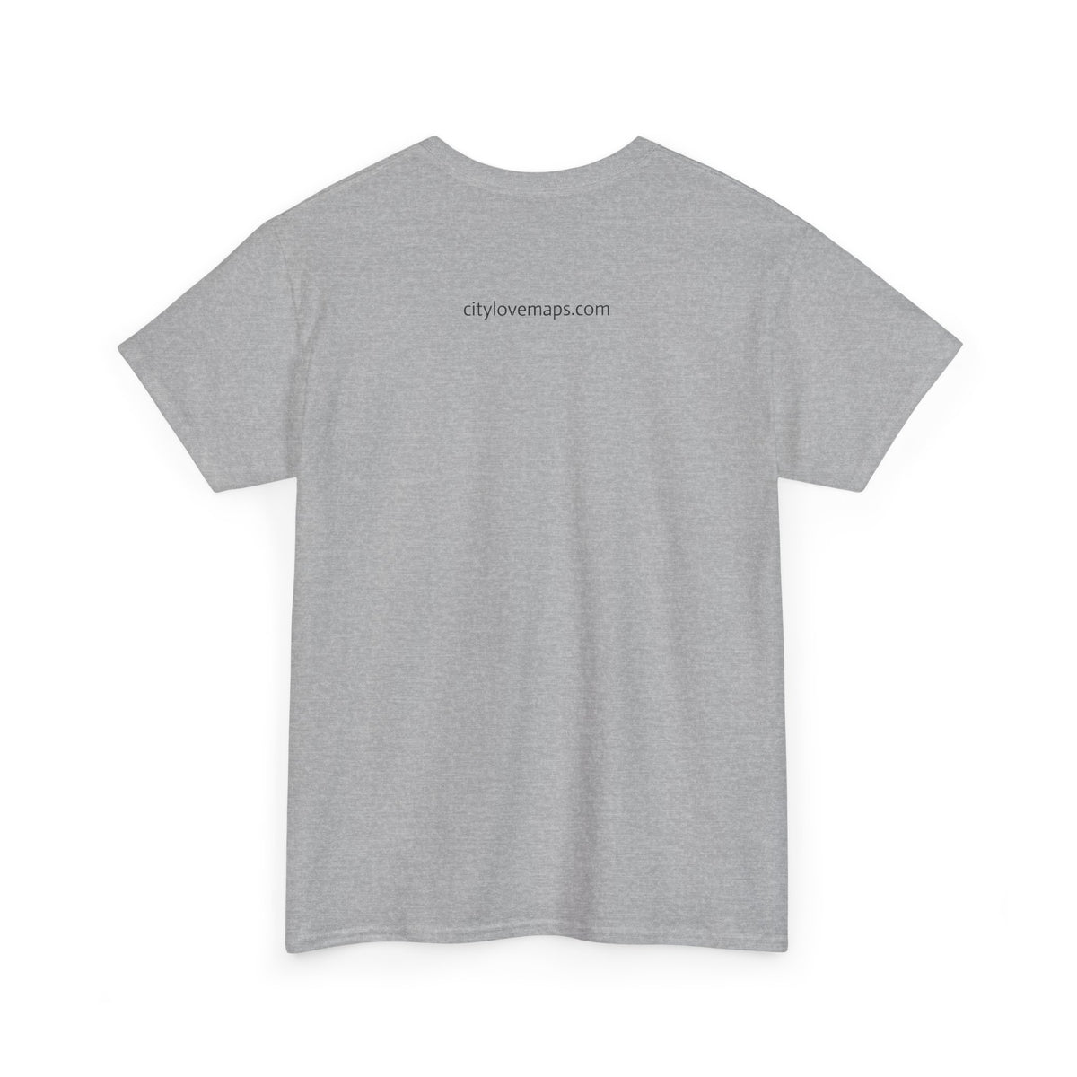Beijing, China 2008 Olympic Host City Map Unisex Heavy Cotton Tee