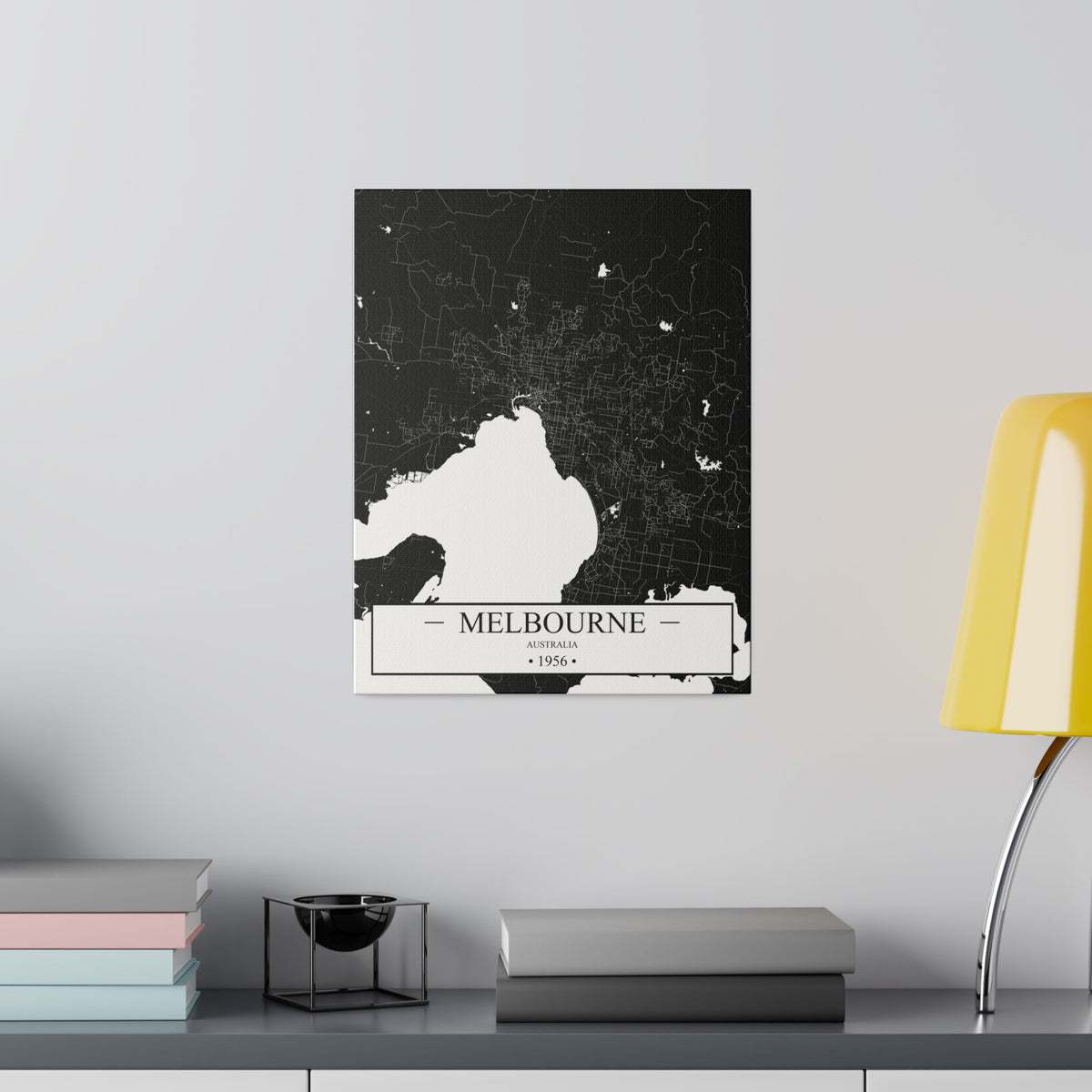 Melbourne, Australia 1956 Matte Canvas, Stretched, 0.75"