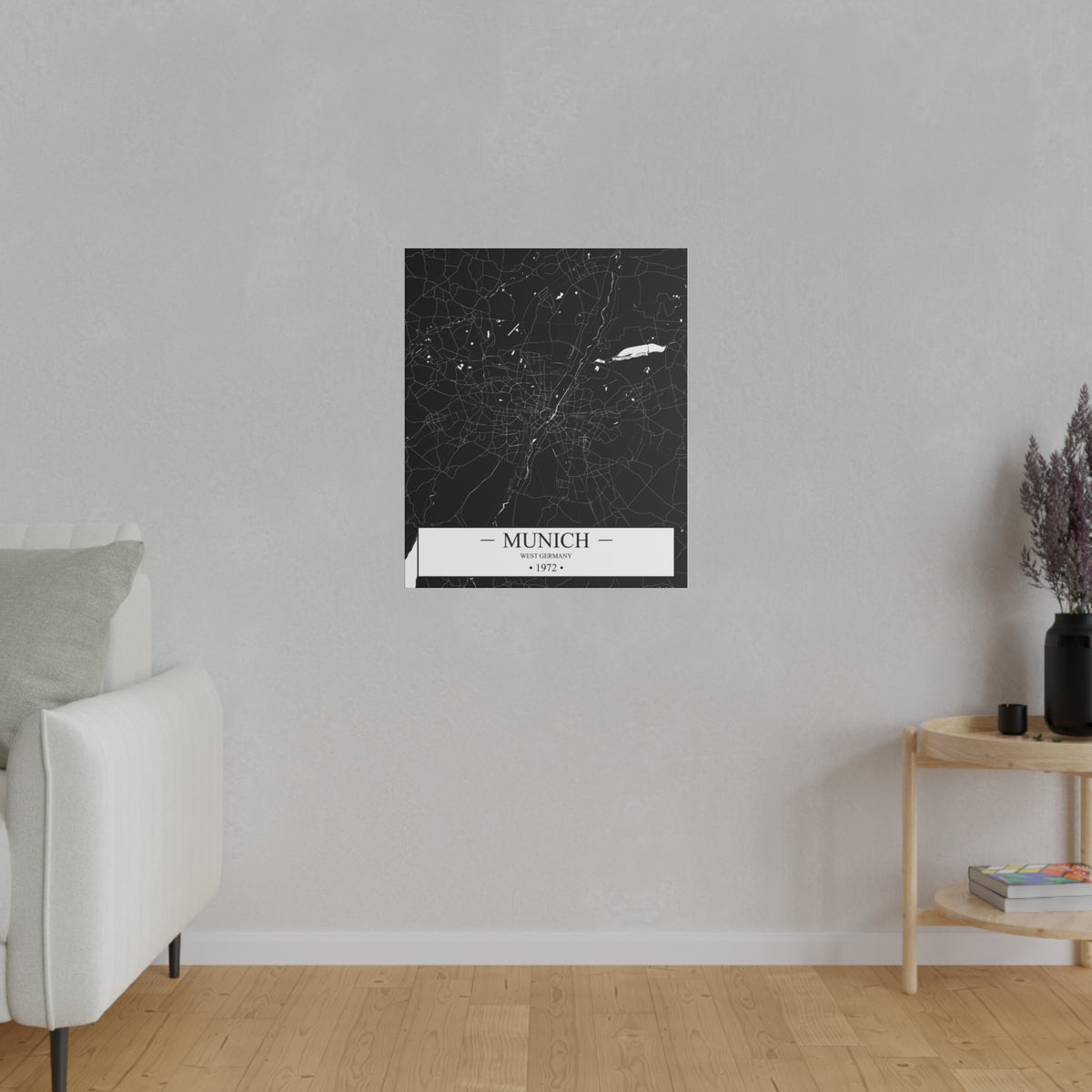 Munich, West Germany 1972 Matte Canvas, Stretched, 0.75"