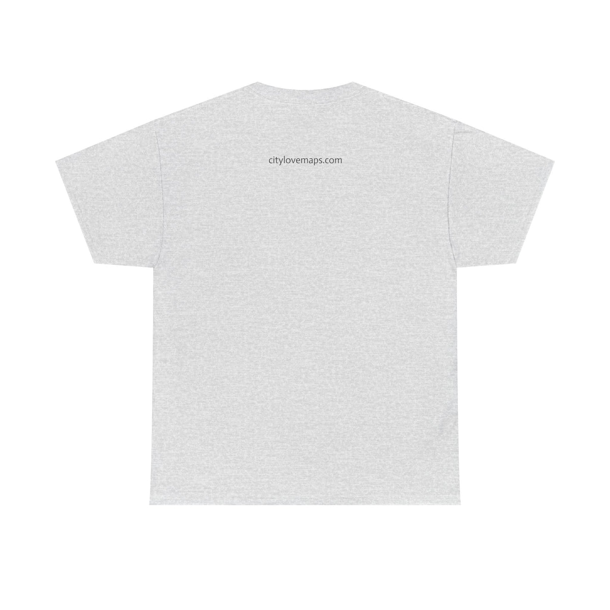 Beijing, China 2008 Olympic Host City Map Unisex Heavy Cotton Tee