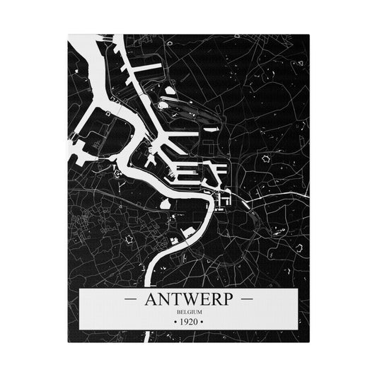Antwerp, Belgium 1920 Matte Canvas, Stretched, 0.75"