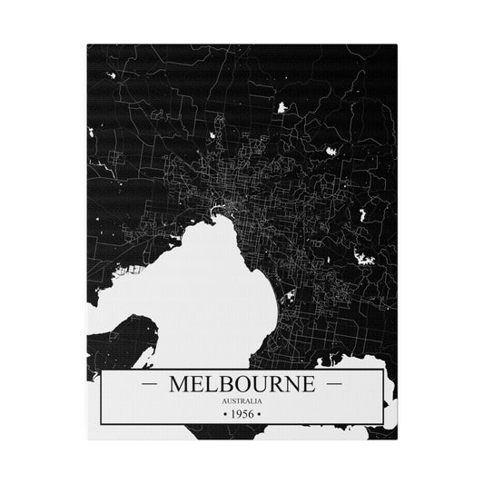 Melbourne, Australia 1956 Matte Canvas, Stretched, 0.75"