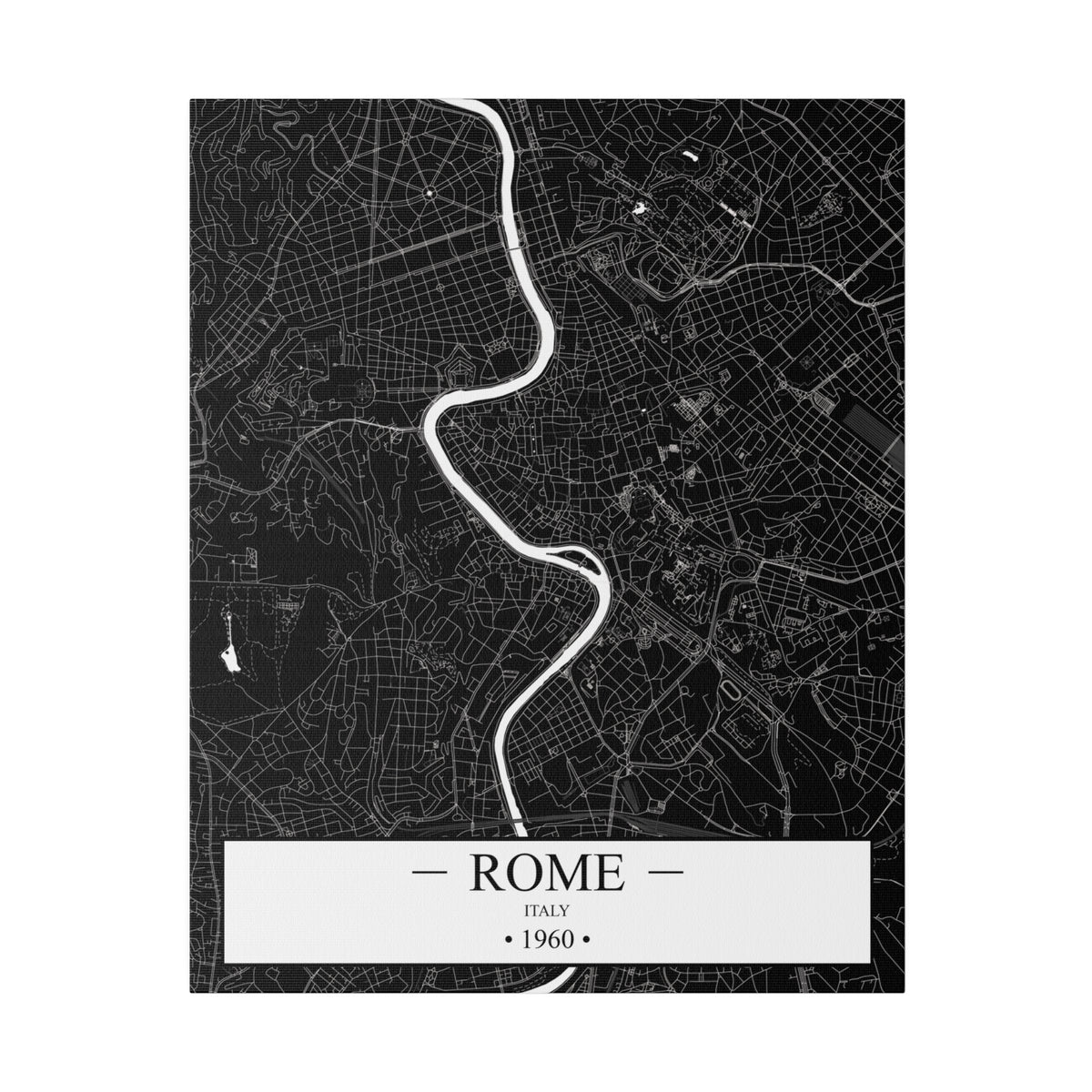 Rome, Italy 1960 Matte Canvas, Stretched, 0.75"